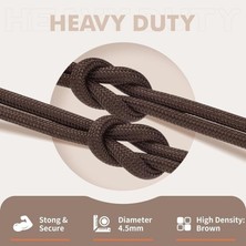 Mawrond 120 cm Extra Sağlam Yuvarlak, Fitilli Bağcık, Bot Bağcığı, (1 Çift, Çok Koyukahverengi)
