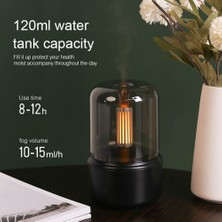 Pabiflo 120 ml Mum Işığı Aroma Difüzör USB Ev Hava Nemlendirici Serin Mist Maker Sisleyici Uçucu Yağlar LED Gece Lambası A (Yurt Dışından)