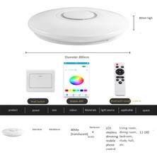 Pabiflo Akıllı Wifi LED Tavan Işık Ev Aydınlatma 36W Tuya App Bluetooth Müzik Tavan Işık Yatak Odası Lambaları Akıllı Tavan Lambası (Yurt Dışından)