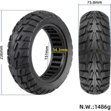 Pabiflo 10 Inç Elektrikli Scooter Katı Lastik, 10X2.70-6.5 70/65-6.5 Lastikler, Off-Road Anti-Skid Aşınmaya Dayanıklı Scooter Tubeless Lastik, 1 (Yurt Dışından)