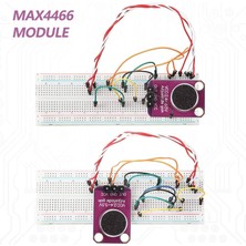 Pabiflo 10 Adet Elektret Mikrofon Amplifikatör Ayarlanabilir MAX4466 Modülü Mikrofon Preamplifikatör Mor Kesme Panosu (Yurt Dışından)