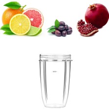 Pabiflo 600W 900W Blender Sıkacağı Mikser Yedek Parçalar Meyve Sıkacağı Aksesuarları Için Kapaklı 24OZ Bardak Seti (Yurt Dışından)