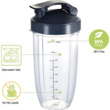 Pabiflo 32OZ Bardaklar ve Flip Top To Go Kapakları Için Yedek Parçalar ve Nutribullet 600W/900W Blenderler Için Parça Çıkarma Bıçağı (Yurt Dışından)