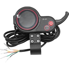 Pabiflo Jh-01 Metre Pano LCD Ekran Sadece Aynı Model Için E-Bisiklet Elektrikli Scooter Metre Gaz Kelebeği Uzun Kablo (Yurt Dışından)