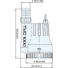 Tmc SR12222 Üst Çıkışlı Sintine Pompası 12V 1000 Gph