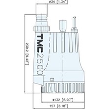 Tmc SR1225 Üst Çıkışlı Sintine Pompası 12V 2500 Gph