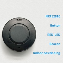 Pabiflo NRF52810 Bluetooth 5.0 Düşük Güç Tüketimi Modülü Beacon Iç Mekan Konumlandırma Siyah, 31,5 x 31,5 x 10MM (Yurt Dışından)