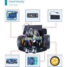 Pabiflo Araba Akıllı Robot Programlama Kiti Dıy Elektronik Kit Akıllı Araba Robot Kiti Programlama Öğrenme Programlama Kiti (Yurt Dışından)