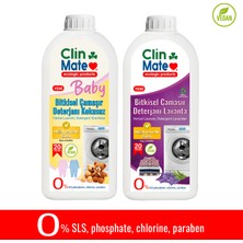 2'li Set Baby Bitkisel Bebek Çamaşır Deterjanı Kokusuz - Çamaşır Deterjanı Lavanta 750 ml 40 Yk