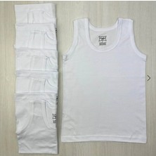 Tutku Erkek Beyaz Penye Atlet Pamuklu 3 'Lü Paket