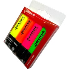 Penmark Fosforlu Kalem 4 Lü Asetat Karışık Renk Neon 8683181701724 HS-505-4N 709703