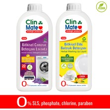 2 Li Set Bitkisel Çamaşır Deterjanı Lavanta 20 Yk ve Elde Bulaşık Deterjanı Limon 750 ml