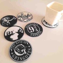 Nana Art Harry Potter 6’li Kaymaz Tabanlı Bardak Altlığı