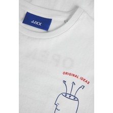 Jjxx Jxenya Kadın Beyaz T-Shirt 12252259-BRIGHTWHITEOM