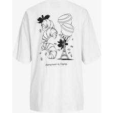 Jjxx Jxembery Loose Ss Kadın Beyaz T-Shirt 12256032-BRIGHTWHITE