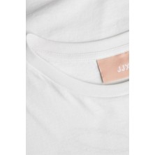 Jjxx Jxembery Loose Ss Kadın Beyaz T-Shirt 12256032-BRIGHTWHITE