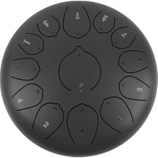 Jwin JTN-1213 12 Inç 13 Ses Ton Çelik Handpan Tongue Drum Davulu - Siyah