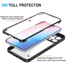 Forestl Digital iPhone15 Pro Full Vücut Koruyucu Kılıf Acrililik+Tpu Pet Ekran Koruyucu Black ile Temiz Telefon Kapağı (Yurt Dışından)