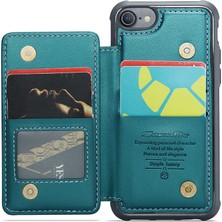 Forestl Digital iPhone6/6s/7/8/se (2020)/SE (2022) Kılıf Kartı Tutucu Telefon Kickstand Cover-Green Için (Yurt Dışından)