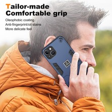 Forestl Digital Apple iPhone14 Plus Telefon Kasası Koruyucu Sağlam Pc+Tpu Arka Kapak-Navy Mavi (Yurt Dışından)