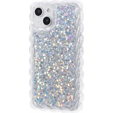 Forestl Digital Apple iPhone14 Için Jtw Serisi Tpu Case Sparkle Sequins Epoxy Telefon Kapak Silver (Yurt Dışından)