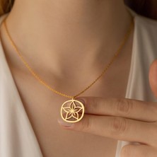 N!da Jewelry 925 Ayar Gümüş Çiçek Kolye