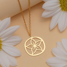 N!da Jewelry 925 Ayar Gümüş Çiçek Kolye