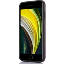 Forestl Digital Apple iPhone 7/8/se (2020)/SE (2022) Cep Telefon Kılıfı Pu Deri+Tpu Logo Window-Dark Mor ile Arka Kapak (Yurt Dışından)