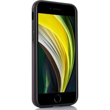 Forestl Digital Apple iPhone 7/8/se (2020)/SE (2022) Cep Telefon Kılıfı Pu Deri+Tpu Logo Window-Dark Mor ile Arka Kapak (Yurt Dışından)