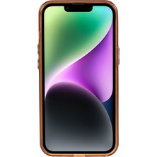 Forestl Digital Apple iPhone 14 Için 3D Rhombus Grid Elektraplama Şok Geçirmez Telefon Koruyucu-Altın (Yurt Dışından)