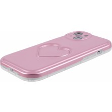 Forestl Digital Apple iPhone 14 Case Imd 3D Effect Love Heart Phone Tpu Cover-Pink (Yurt Dışından)