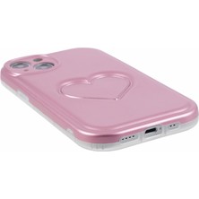 Forestl Digital Apple iPhone 14 Case Imd 3D Effect Love Heart Phone Tpu Cover-Pink (Yurt Dışından)