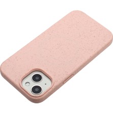 Forestl Digital Apple iPhone 14 Plus Case Wheat Straw+Tpu Telefon Kapağı Magsafe-Pink ile Uyumlu (Yurt Dışından)