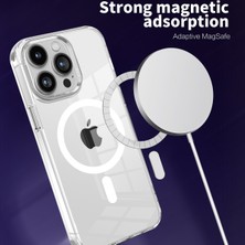 Forestl Digital Magsafe-Green ile Uyumlu Apple iPhone 12 Pro Max Şeffaf Manyetik Telefon Kapağı Için Pc+Tpu Kılıfı (Yurt Dışından)