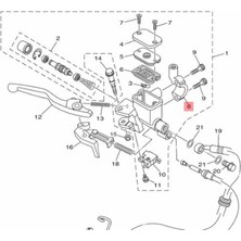 Yamaha Delight 125 Sağ Ayna Braketi 5YPF58670000 (2017-2018-2021)