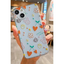 3gen Case İphone 13-iphone 14 Uyumlu Sevimli Kediler Desenli Şeffaf Silikon Kılıf