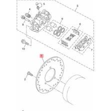 Yamaha Xmax 400 Arka Fren Diski 1SDF582W0000 (2013-2020)