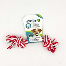 Eurodog Diş Ipi Iki Düğüm Ince Kırmızı Beyaz 15 cm