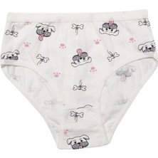 Kota 3402X12 Kız Çocuk 12'li Likralı Karışık Desen Bikini Külot-Renkli