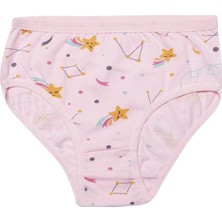 Kota 3402X12 Kız Çocuk 12'li Likralı Karışık Desen Bikini Külot-Renkli