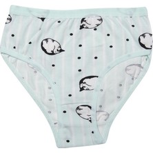 Kota 3402X12 Kız Çocuk 12'li Likralı Karışık Desen Bikini Külot-Renkli