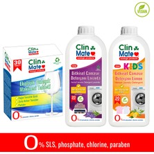 3'li Set Ekolojik Bulaşık Tableti 30 Yk - Bitkisel Lavanta ve Çocuk Çamaşır Deterjanı 750 ml 40 Yk