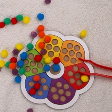 Ahşap Oyuncak Odası Renk Çemberi Ana ve Ara Renkler Öğretici Çark