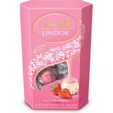 Lindt Lindor Çilekli Beyaz Çikolata Kaplı Toplar 200 gr