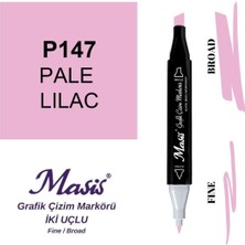 Masis Twin Çift Uçlu Marker Kalemi 147 Pale Lilac
