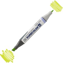 Zig Kurecolor KC3000 Twin S Marker Kalem 124 125 Yellow Green