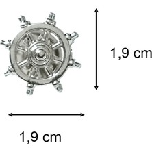 Hiçdurmaal Gemi Dümeni Metal Yaka Rozeti 1 Adet