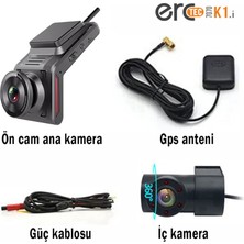 ercTEC K1.i Uzaktan Canlı İzlemeli Sim Kartlı Gece Görüşlü FHD 1080p 4G Gps Takipli Araç Güvenlik Kamerası