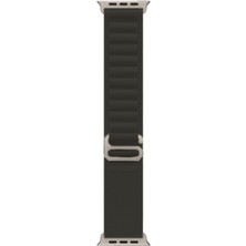 FirstModel Apple Watch 42 mm / 44MM / 45MM/ 49 mm (Seriler /se/ultra ile Uyumlu) Alpine Bant Kordon Siyah