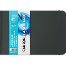 Canson Graduate Aquarelle 21.6 x 14 cm 250 gr 28 Yaprak Ciltli Sulu Boya D